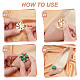 2 Pairs 2 Styles Rectangle/Flower Brass Glass Rhinestone Shoe Decorations(AJEW-AR0001-81A)-4