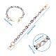 Fashewelry 4Pcs 4 Style Acrylic Curb Chain Bag Strap(FIND-FW0001-22)-3