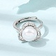 einstellbare messing micro pave zirkonia fingerringe(CU-CBABA66-03P)-1