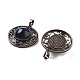 Synthetic Blue Goldstone Pendants(G-Q158-03A-R12)-2