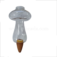 Plastic Self-Watering Stakes, Flower Automatic Watering Device, Garden Waterer, with Ceramic Spike, Mushroom, 180x95mm(WG72051-05)