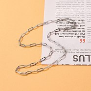 Non-Tarnish 304 Stainless Steel Cable Chain Necklaces, Stainless Steel Color, 17.1 inch(43.5cm)(NJEW-JN03628-03)