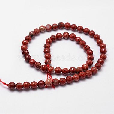 Natural Red Jasper Beads Strands(G-D840-50-10mm)-2