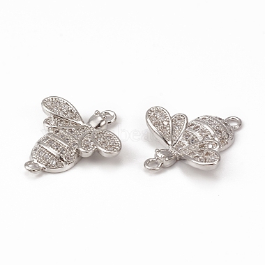 Brass Micro Pave Cubic Zirconia Connector Charms(KK-E068-VB363)-3