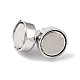 Anti-Tarnish Rhodium Plated 925 Sterling Silver Magnetic Clasps(STER-A043-01P)-2