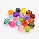 Faceted Transparent Acrylic Round Beads(X-DB8MM-M)-1
