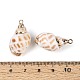 Electroplate Natural Sea Shell Pendants(SSHEL-T018-08)-3