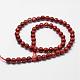 Chapelets de perles en jaspe rouge naturel(G-D840-50-10mm)-2