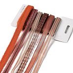 18 Yards 6 Styles Polyester Ribbon, for DIY Handmade Craft, Hair Bowknots and Gift Decoration, Red Color Palette, Tomato, 3/8~1/2 inch(10~12mm), about 3 yards/style(SRIB-C001-D02)