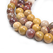 Natural Mookaite Round Beads Strands, 10mm, Hole: 1mm, about 39pcs/strand, 15 inch(G-O047-12-10mm)