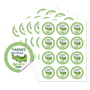 5 Sheets Round Dot PVC Waterproof Decorative Sticker Labels, Self Adhesive Car & Word Decals for Sealing Bag Decoration, Crocodile, 232x175x0.2mm, Sticker: 50mm, 12pcs/sheet(DIY-WH0481-17)
