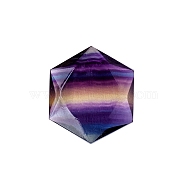 Natural Fluorite Healing Star of David Ornament, Reiki Energy Stone Display Decorations, 30mm(PW-WG52742-03)