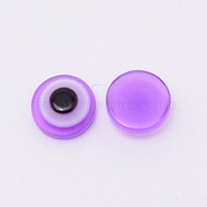 Resin Cabochons, Eye, Blue Violet, 8x3.5mm(RESI-CJC0005-28A)