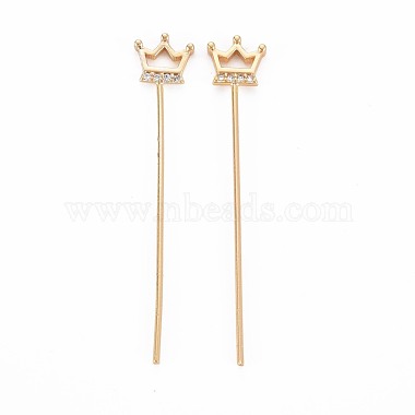 4cm Real 18K Gold Plated Brass Pins