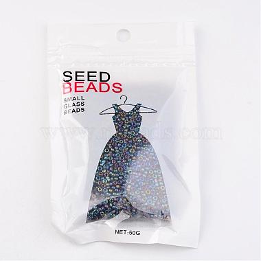 Round Trans. Colors Rainbow Glass Seed Beads(X-SEED-A007-2mm-172)-3