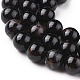 Natural Black Tourmaline Beads Strands(X-G-F666-05-8mm)-3