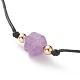 Faceted Natural Amethyst Pendant Necklaces(NJEW-JN03230-03)-2