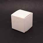 Foldable Creative Paper Boxes, Kraft Gift Boxes, Square, White, 8x8x8cm(CON-WH0090-02C)