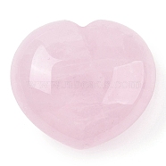 Natural Rose Quartz Thumb Massage Stone, Heart Pocket Palm Stones, for Relaxing, Pain Relief, 40~41x45x24~26mm(G-I367-06G)