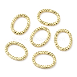 Alloy Linking Rings, Twisted, Golden, Oval, 12x9.5x1.5mm, Inner Diameter: 9x6mm(PALLOY-F737-01E-G)