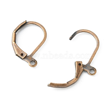 Red Copper Brass Earring Hoop