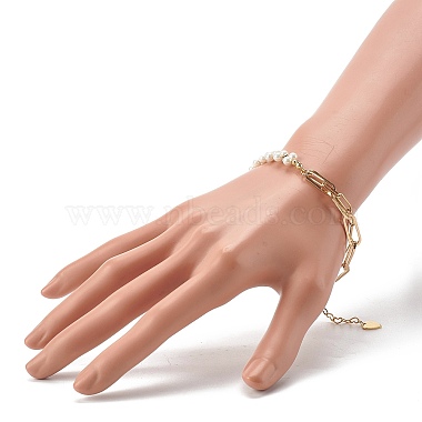 Bracelets de perles de coquillages ronds(X1-BJEW-TA00008)-3