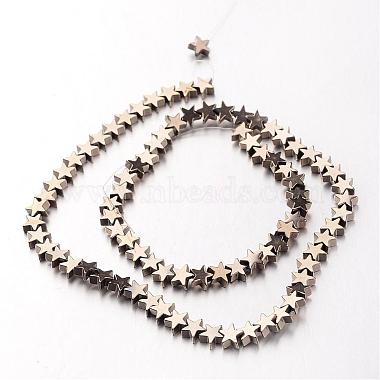 Electroplate Non-magnetic Synthetic Hematite Bead Strands(G-F300-24B-06)-2