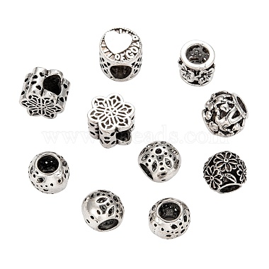 9mm Mixed Shapes Alloy Beads