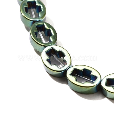 Electroplated Synthetic Non-magnetic Hematite Beads Strands(G-L613-Z01-01H)-3