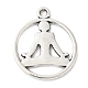 Pendentifs en alliage de style tibétain(TIBEP-R304-033AS-LF)-1