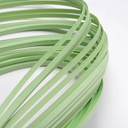 Quilling Paper Strips, Light Green, 390x3mm, about 120strips/bag(DIY-J001-3mm-B13)