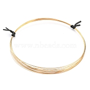 Brass Craft Wire, Half Hard, Round, Real 14K Gold Filled, 20 Gauge, 0.8mm, about 14.76 Feet(4.5m)/Roll(CWIR-D001-01F-G)