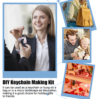 DIY Luminous Juice Glass Shape Keychain Making Kit(DIY-OC0010-88)-6