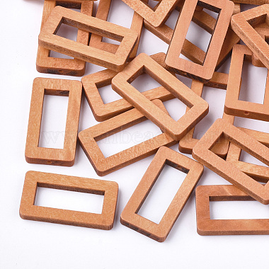 Chocolate Rectangle Wood Pendants