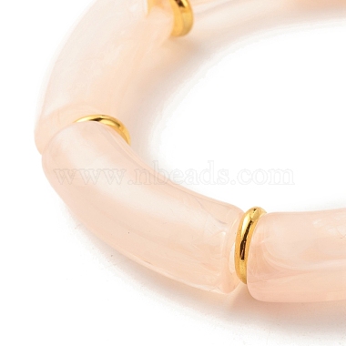 Acrylic Tube Beaded Stretch Bracelets(BJEW-JB07774-05)-4