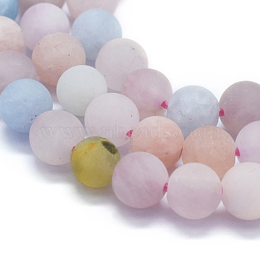 Chapelets de perles en morganite naturelle(G-E561-02-6mm)-3