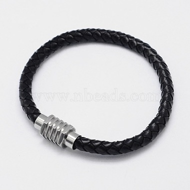 Mixed Braided Leather Cord Bracelets(BJEW-I199-M)-2