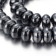 Pearlized Non-magnetic Synthetic Hematite Rondelle Beads Strands(X-G-F230-02)-1