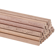 Black Walnut Wood Craft Sticks, Dowel Rods, Tent Findings, Column, Tan, 30x0.6cm(WH-WG85530-01)