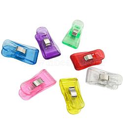 Plastic Sewing Clips, Mini Clamps, Quilting Clips, for Fabric Sewing Binding Crafting, Mixed Color, 3.7x2x1.3cm, 20pcs/set(PW-WG83246-02)