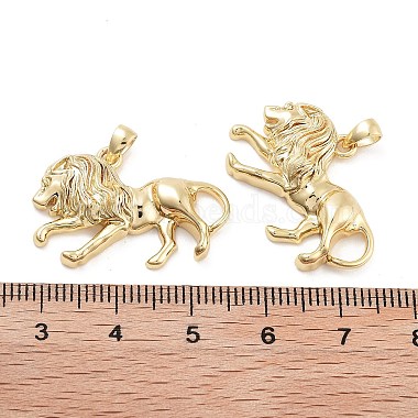 Lion Rack Plating Brass Pendants(KK-G512-14G)-3