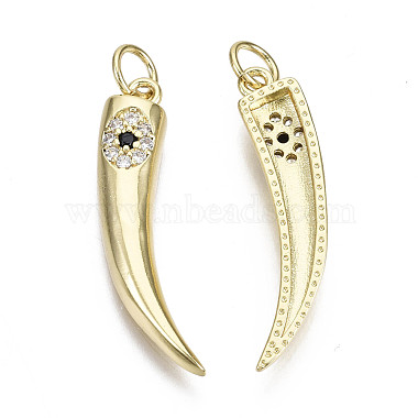 Brass Micro Pave Cubic Zirconia Pendants(ZIRC-N039-099-NF)-2