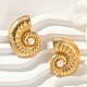 304 Stainless Steel Natural Shell Pearl Stud Earrings(EJEW-G423-22G)-3