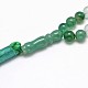 Natural Green Agate Mala Beads Bracelets(G-P105-01G)-2