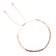 Natürliche Armbänder aus geflochtenen Perlen aus Erdbeerquarz und Glassamen(HR1333-9)-1