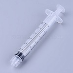 Screw Type Hand Push Glue Dispensing Syringe, Clear, 86x10~22.5mm, Capacity: 3ml(TOOL-WH0103-19A)
