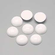 Acrylic Cabochons, Half Round/Dome, White, 20x6.5~7mm(X-GACR-Q014-20mm-01)