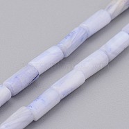 Natural Shell Bead Strands, Dyed, Column, Lavender, 8x4mm, Hole: 0.5mm, about 50pcs/strand, 15.7 inch(BSHE-P016-04)