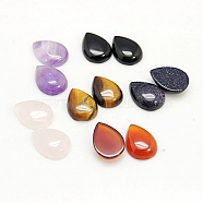 Gemstone Cabochons, teardrop, Mixed Stone, 14x10x4mm(G-H1598-DR-14x10x4-M)