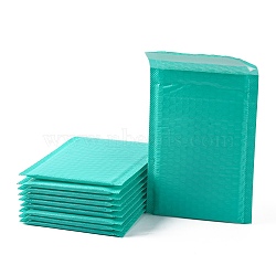 Self Seal Poly Bubble Mailer, Bubble Lined Bags, for Shipping/ Packaging/Mailing, Rectangle, Medium Aquamarine, 7-1/8x5-1/8x1/8 inch(18x13x0.4cm)(X-PE-I001-01A)